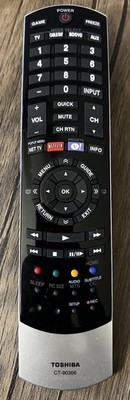 TOSHIBA CT-90366 LED TV REMOTE CONTROL 40S51U 42SL417U 46SL417U 55SL417U OEM