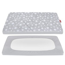 Pack and Play Sheets Fitted, Toddlers Mattress Protector 39" 27" 5", Breathab...