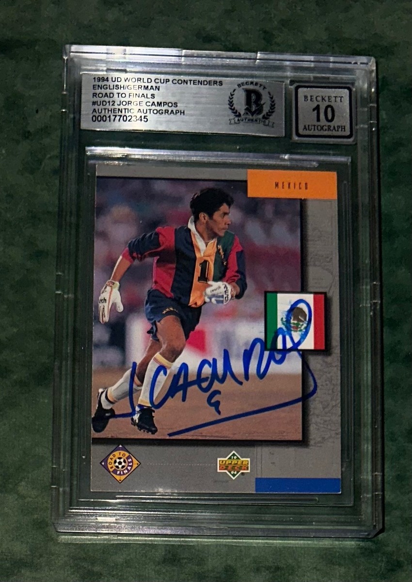 JORGE CAMPOS SIGNED CARD 1994 UPPER DECK WORLD CUP BECKETT