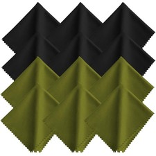 12 Pcs 6x7 Inch Microfiber Cleaning Cloths Glasses Lens Wipes Cloth for Screens