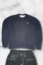 Lacoste LIVE Pullover / grau‑navy Muster / Größe M