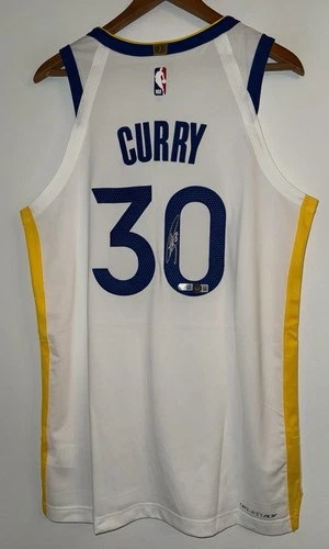 Stephen Curry Signed Warriors NBA Nike ADV Authentic Jersey Autograph USASM BAS