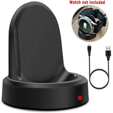 High Security Wireless Charging Stand for Samsung Gear S2 Sport/Classic & Cable