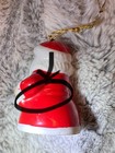 Santa Bell “Merry Christmas”  Vintage Porcelain Hanging Ornament 2" Japan Made — photo 5
