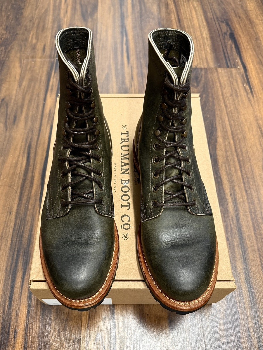 Truman Boot Co. Upland 8D Dark Olive Predator Leather Boot 79 Last