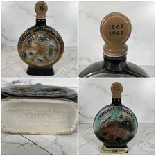Vtg 1967 Jim Beam Cheyenne WY 100 yr Centennial 1867-1967 Decanter Bottle Video
