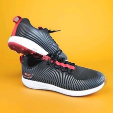 Skechers Men s Go Golf Shoes Black Red Spikeless Golf Shoes - 214021 Size 8.5