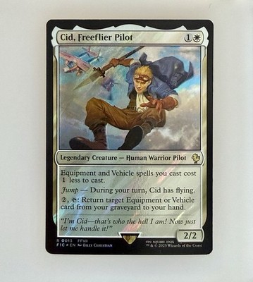 MTG: Cid, Freeflier Pilot (Surge Foil) Commander: Final Fantasy Surge Foil NM