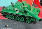 VINTAGE TANK TOY T-55 USSR SOVIET CCCP SPRING ACTION SPUTNIK LENINGRASKI ZAVOD