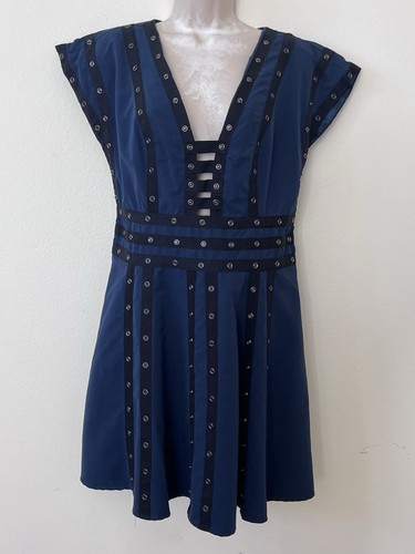 Zac Posen Snap & Ribbon Detail Dress Size 8 20th Anniversary