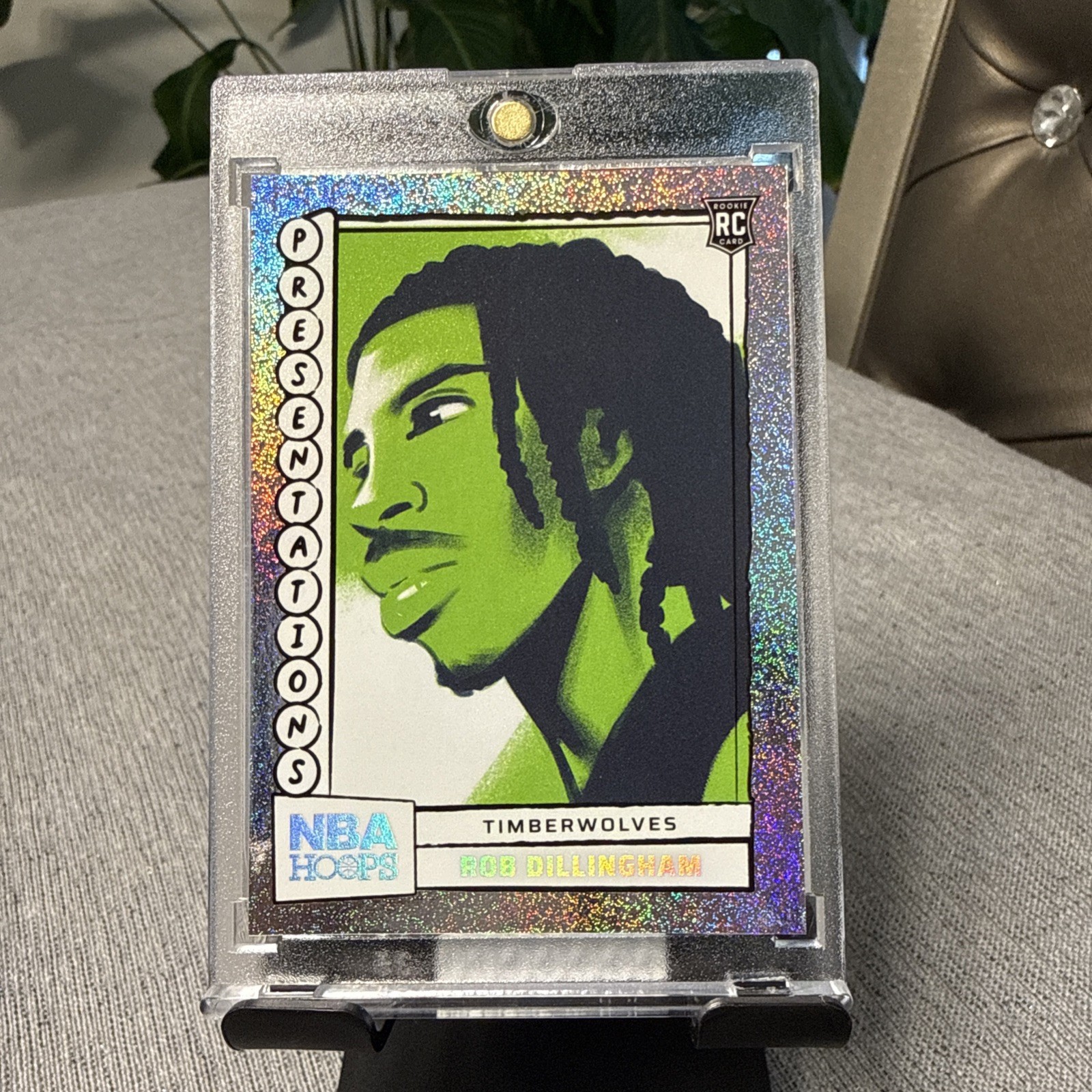 Rob Dillingham Panini 2024-25 Hoops Presentations (RC) SSP Chicago Bulls 🔥