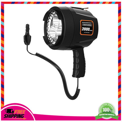 GOODSMANN Marine Spotlight 12 Volt LED 2000 Lumen Handheld Boat Light With Plug