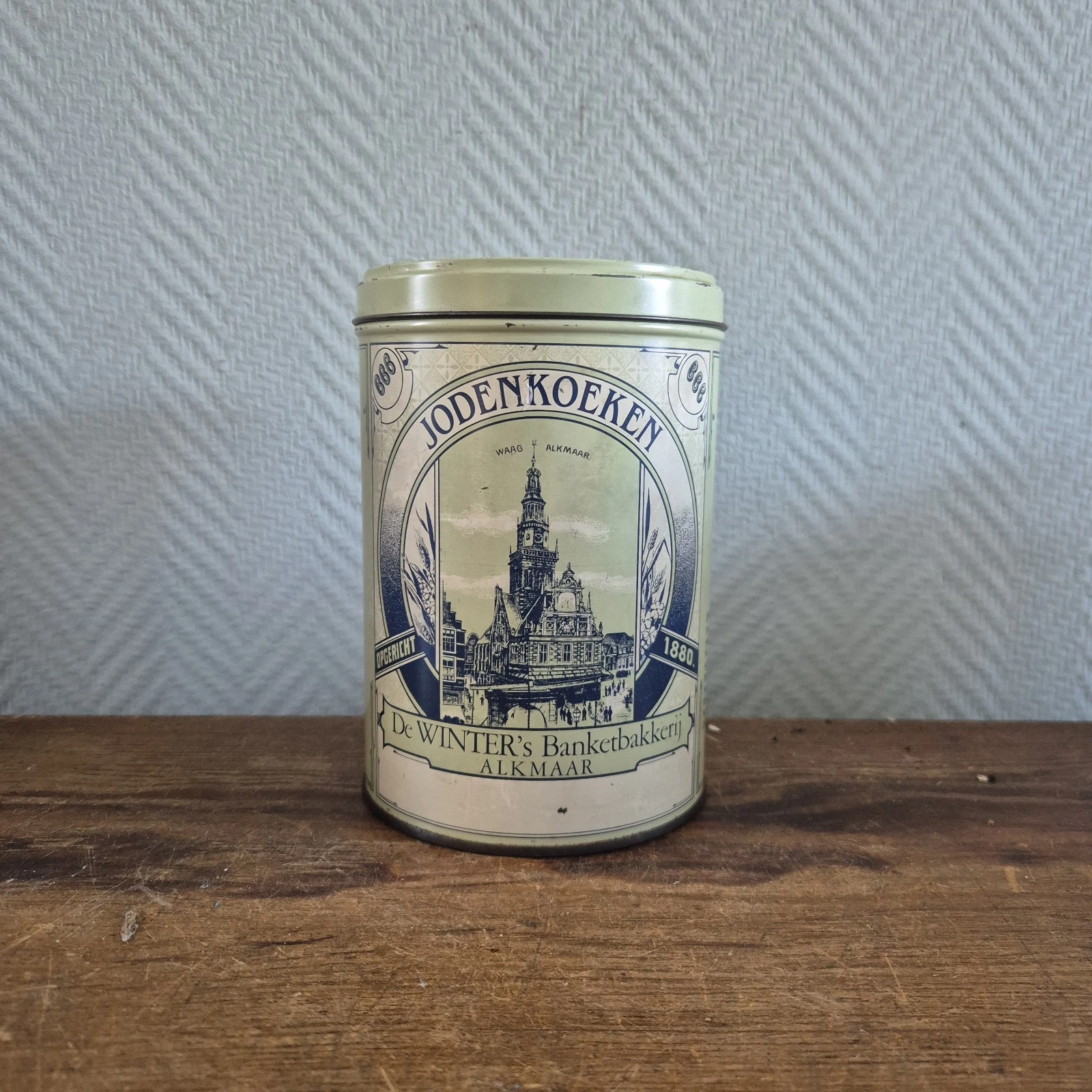 Vintage BLICK Jewish Cookies Storage Box Holland De Winter's