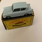 MATCHBOX by LESNEY 1-75 SERIES No 7b FORD ANGLIA CAR ORIGINAL BOX GREY WHEELS