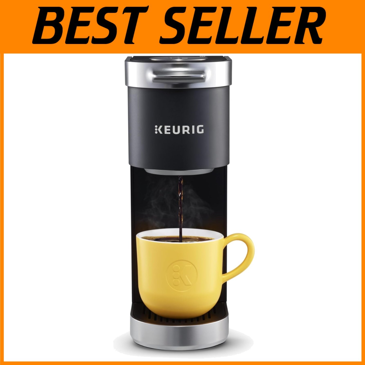 Removable Reservoir Single Serve Coffee Maker, Matte Black