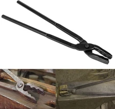 15" Wolf Jaw Blacksmithing Tongs Multipurpose Forge Tool For Beginner