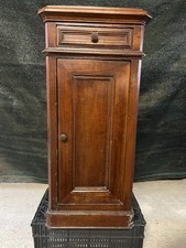 Comodino antico mobiletto in legno massello chiaro d'epoca 800