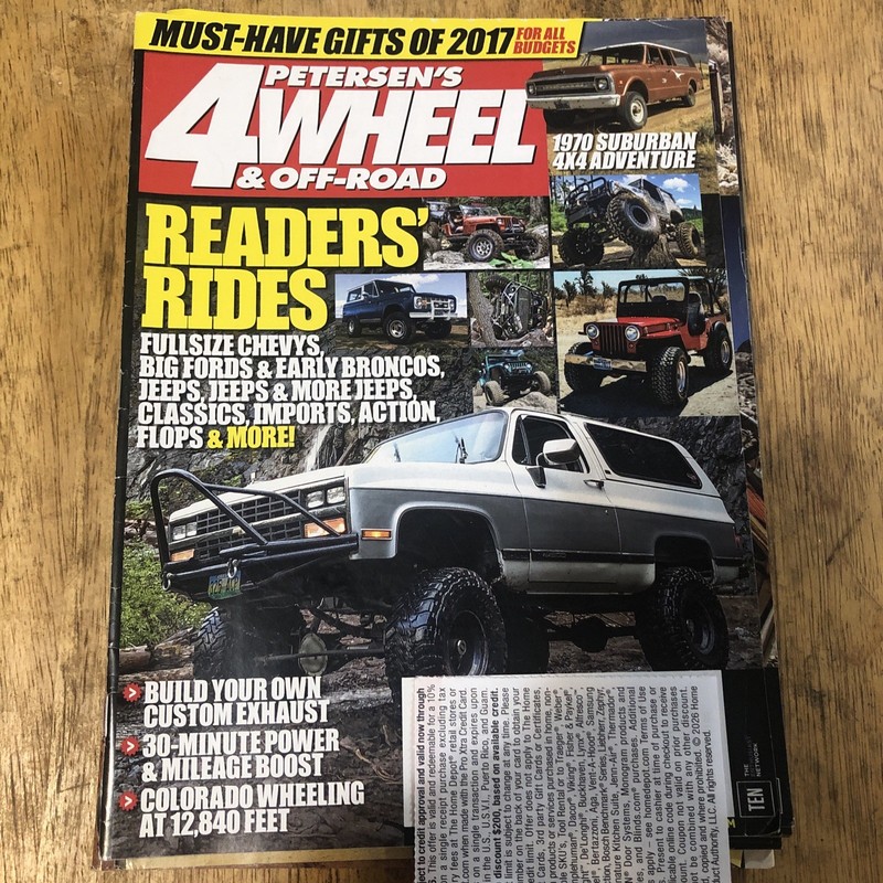 petersen's 4wheel offroad magazine Feb 2017 Big Fords and early broncos￼