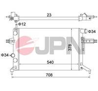 MotorküHler WasserküHler JPN 60C9032-JPN FüR Opel Astra CC T98 Caravan Zafira