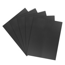 5 x Corrugated Plastic Sheets 3mm Black Blank Yard Lawn Signs 12" x 16"