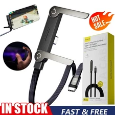 240w-Fast Charging Foldable BracketData Cable with Built-in -HolderAdjustable