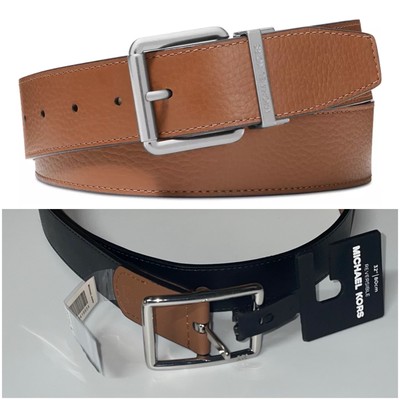 Michael Kors Sz 32 Waist Belt Reversible Black Brown Faux  display picture 3
