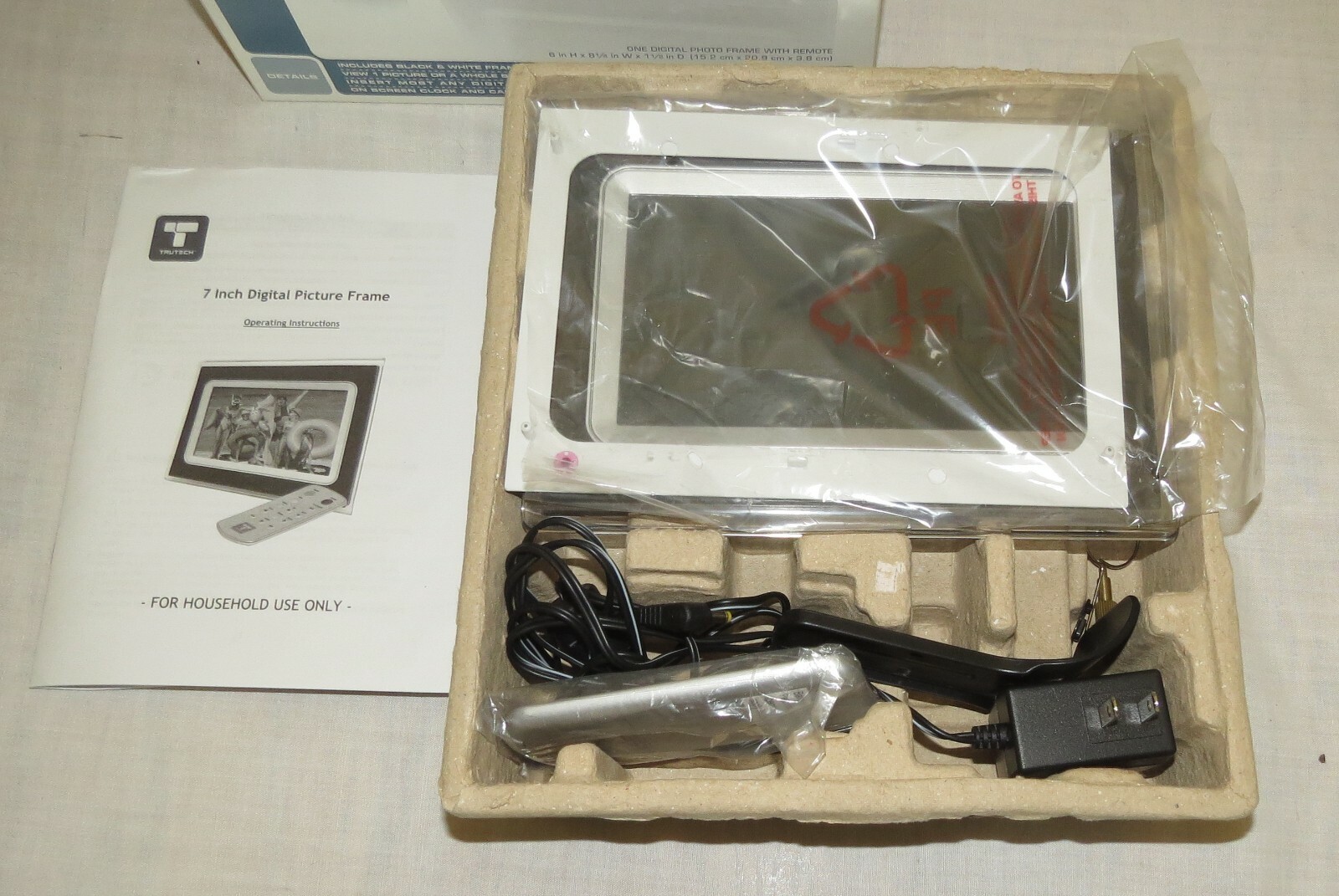 Trutech 7" Digital Photo Frame NEW eBay