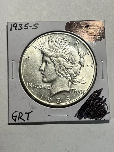 1935-S Peace Dollar Choice UNC Better Date Final Year Issue
