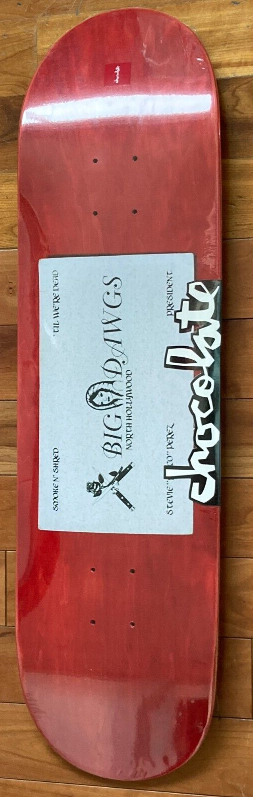 CHOCOLATE skateboard DECK Stevie Perez calling card New unused North Hollywood-image