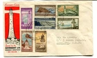 New Zealand 1947 Life Insurance “Lighthouses” set on Official illustrated f.d.c.