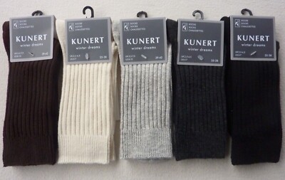Kunert Women's Winter Dreams Wool Ribbed Socks 35-38 39-42