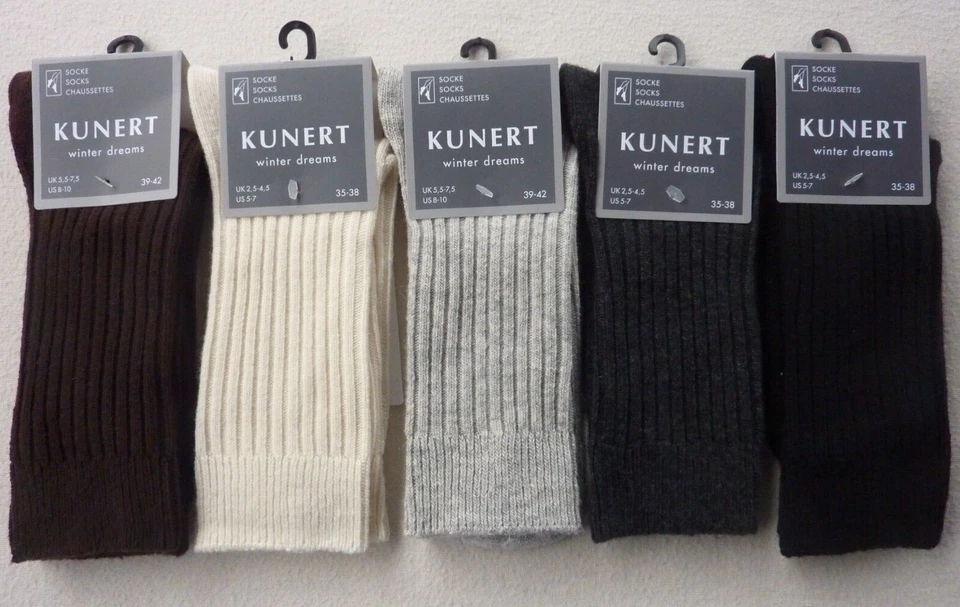 KUNERT Damen Socken RIPPE WINTER DREAMS Wollsocken Wintersocken 35-38 39-42 - Bild 1 von 1