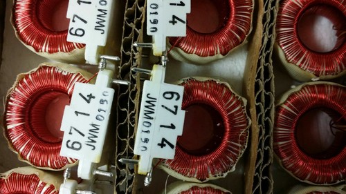 (25 PZ) 6714 JW MILLER ALTA CORRENTE 1 ELEMENTO 1250uH GENERALE INDUTTORE - Foto 1 di 3