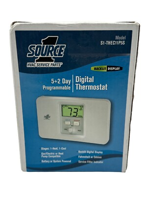 Source 1 (5+2 Day) Programmable Digital Thermostat S1-THEC11P5S