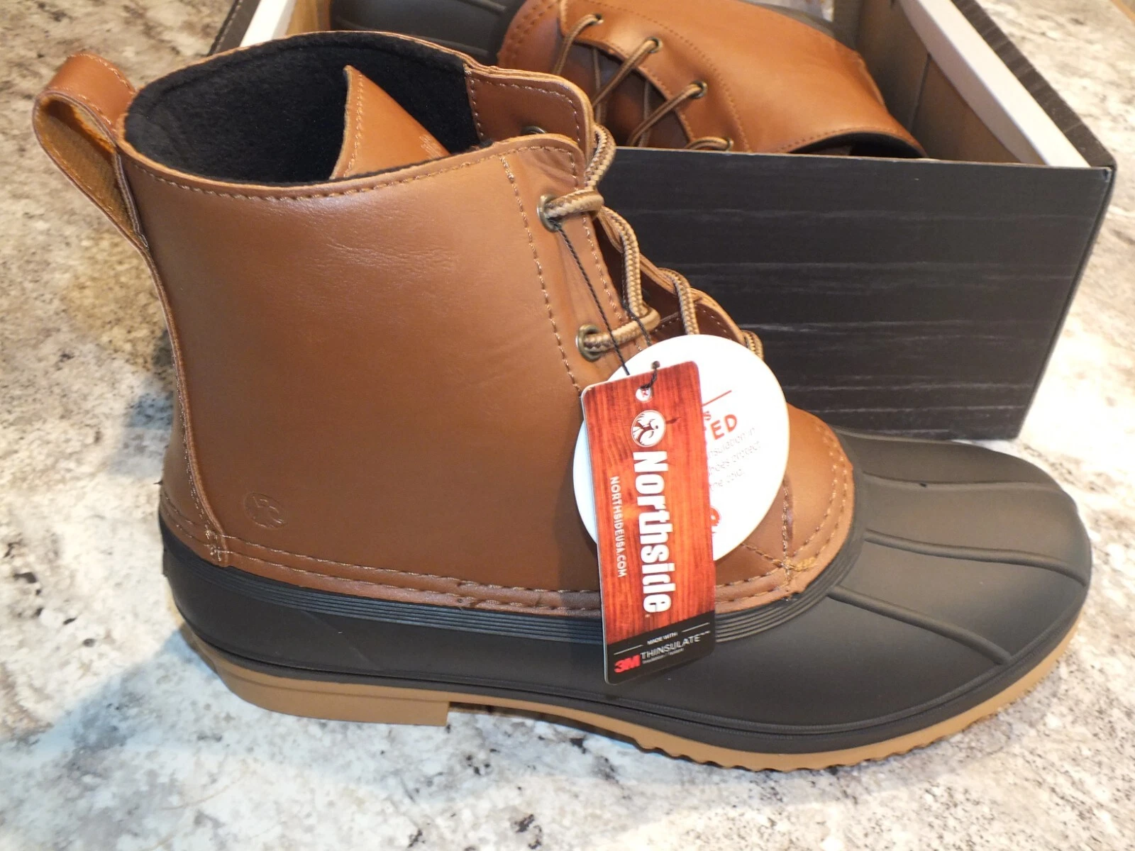 Northside Men’s Waterproof Boots Brown 11 M New