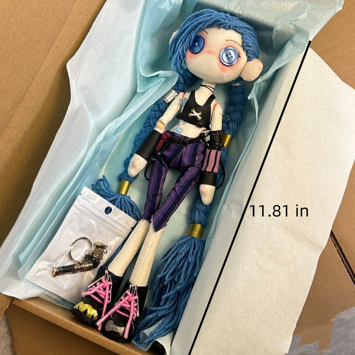 ARCANE League of Legends LOL ぬいぐるみ ジンクス ジンクスのかわいいデフォルメフィギュアがRiot Store Japanに