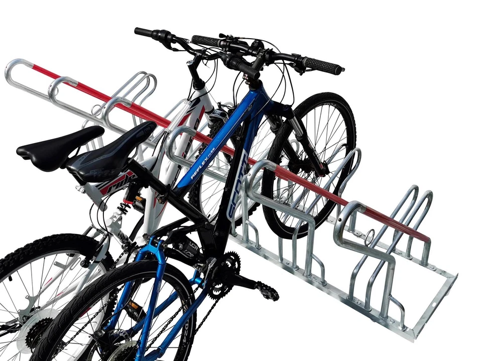 6er Fahrradständer Reihenparker Anlehnparker Anlehnbügel mit Diebstahlsicherung - Bild 2 von 4