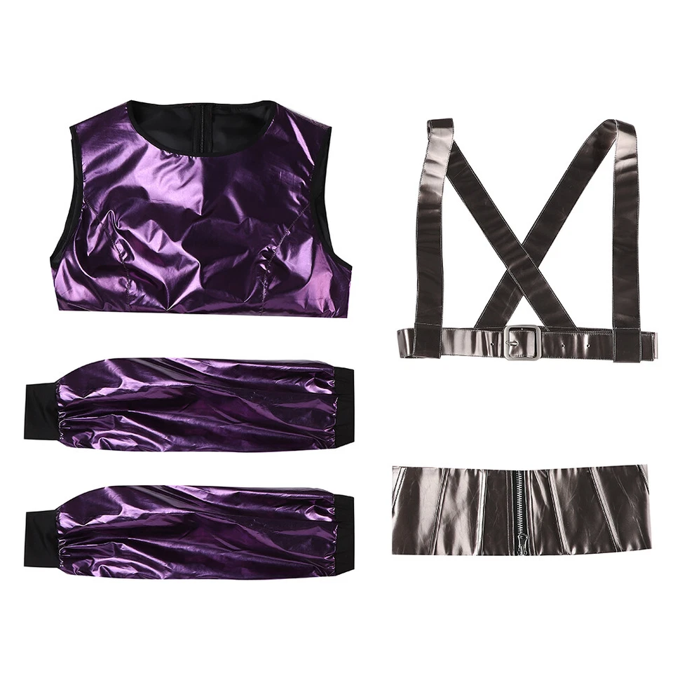 RAIN ON ME MV Ariana Grande Dama Gaga Rocker Cantante Vestido Halloween Disfraz Vestido Foto 4 de 4