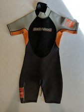 Seadoo Sea Doo Wetsuit Youth BRP 4 Way Flex Orange  Gray SD8119 Size 10