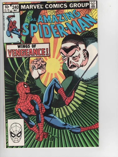 Amazing Spider-man #240 VF/NM+ "Wings of Vengeance!" Bob Layton John Romita Jr.