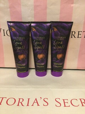 Victoria's Secret Love Spell Noir Fragrance Body Lotion 8 oz ( Set of 3 )