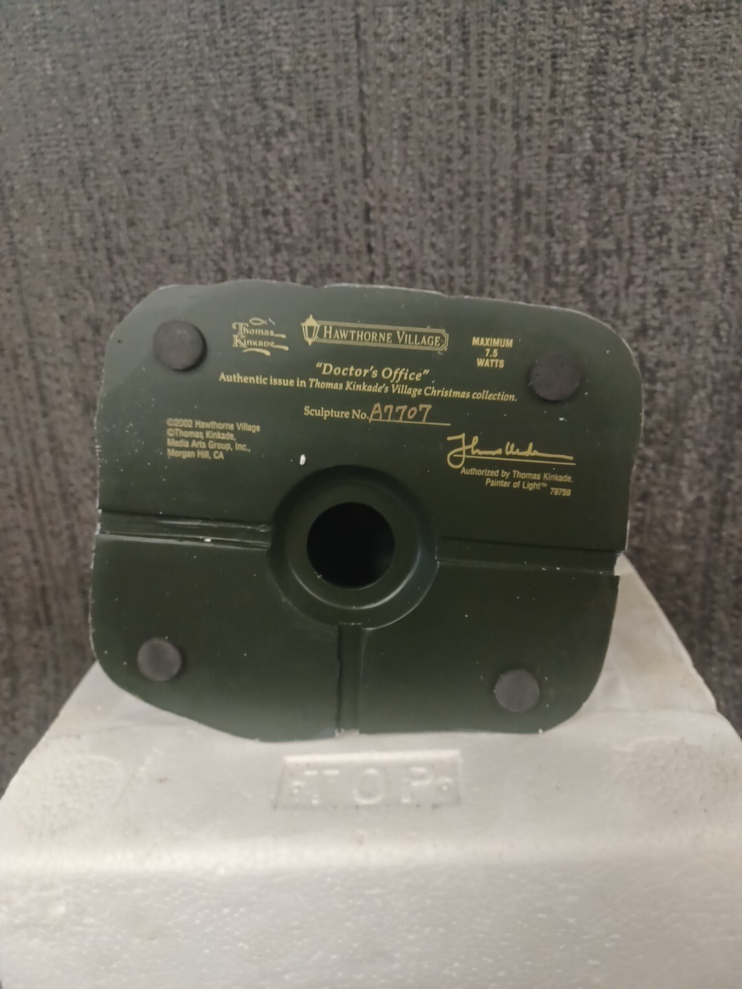 Hawthorne Village Thomas Kinkade "Doctors Office" With Light And