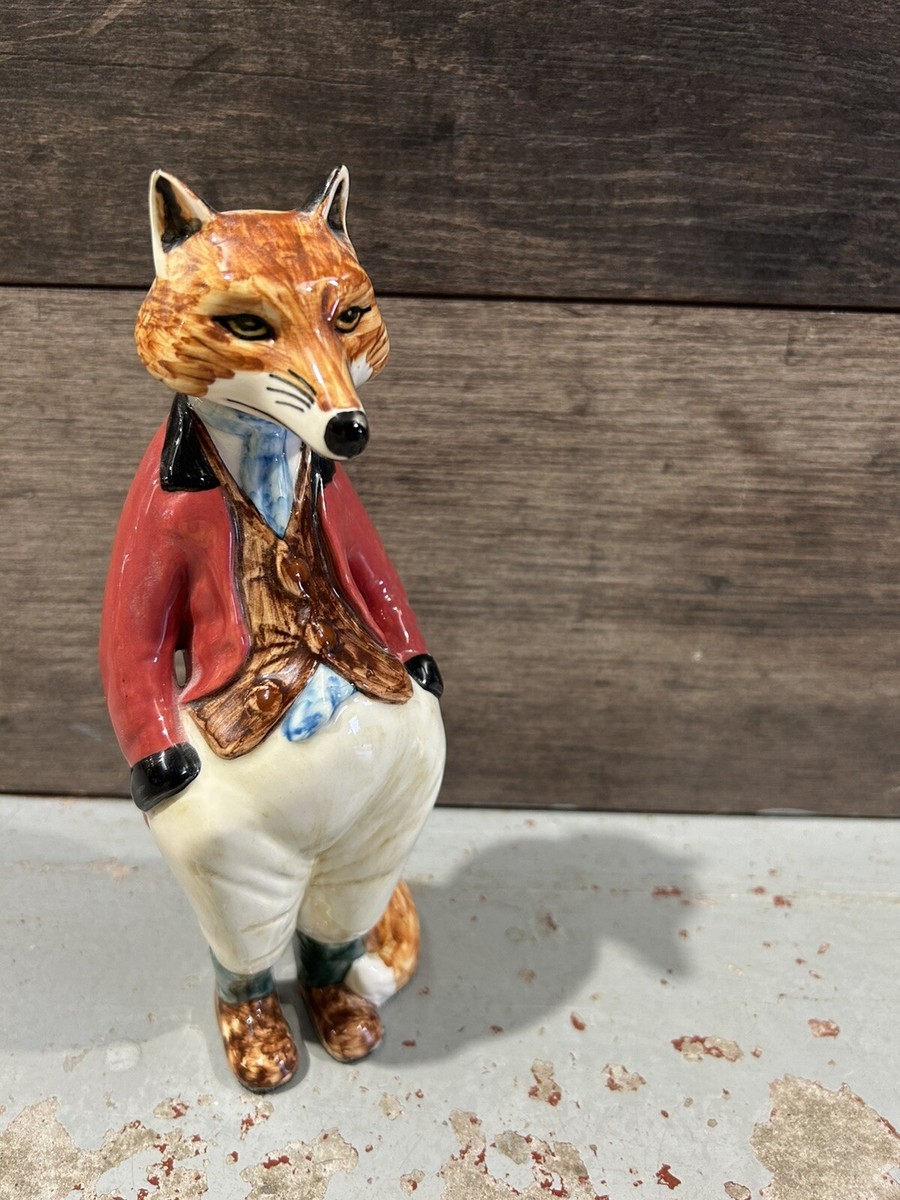 A very rare vintage Rye pottery figure of a gentleman Freddie Fox