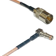 RG316 DVB TV Pal Female to Fakra Female Angle RF Cable Rapid-SHIP LOT