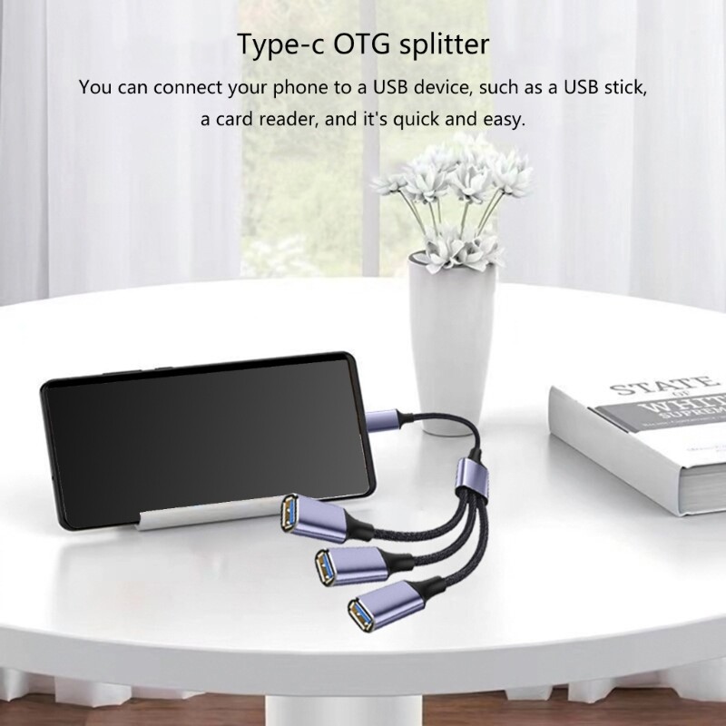 USB C to USB 2.0 OTG Adapter 480Mbps Fast Data Transfer