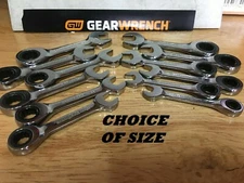 GEARWRENCH STUBBY RATCHETING WRENCH SAE OR METRIC COMBINATION CHOOSE SIZE