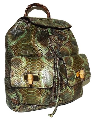 snakeskin backpack