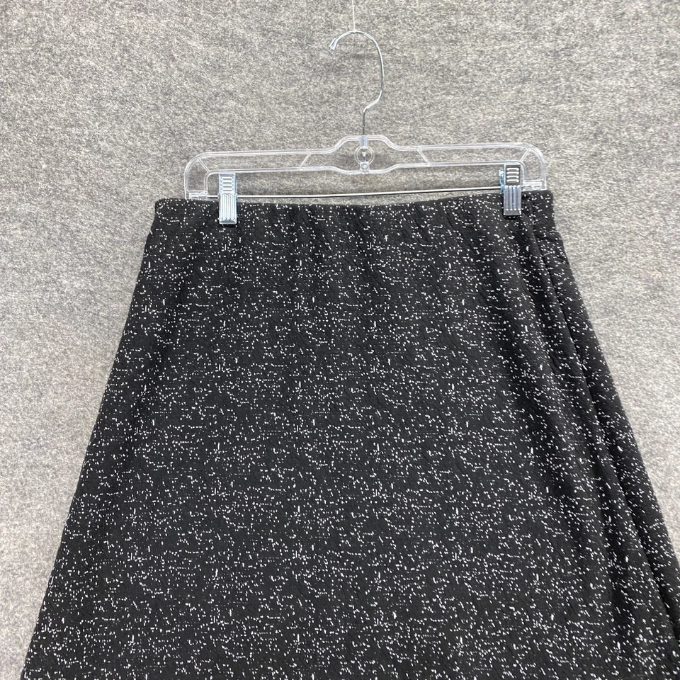 Saia Margaret M Feminina PM Petite Preta Geométrica Linha A Forrada Cintura Média Curta - Imagem 3 de 4