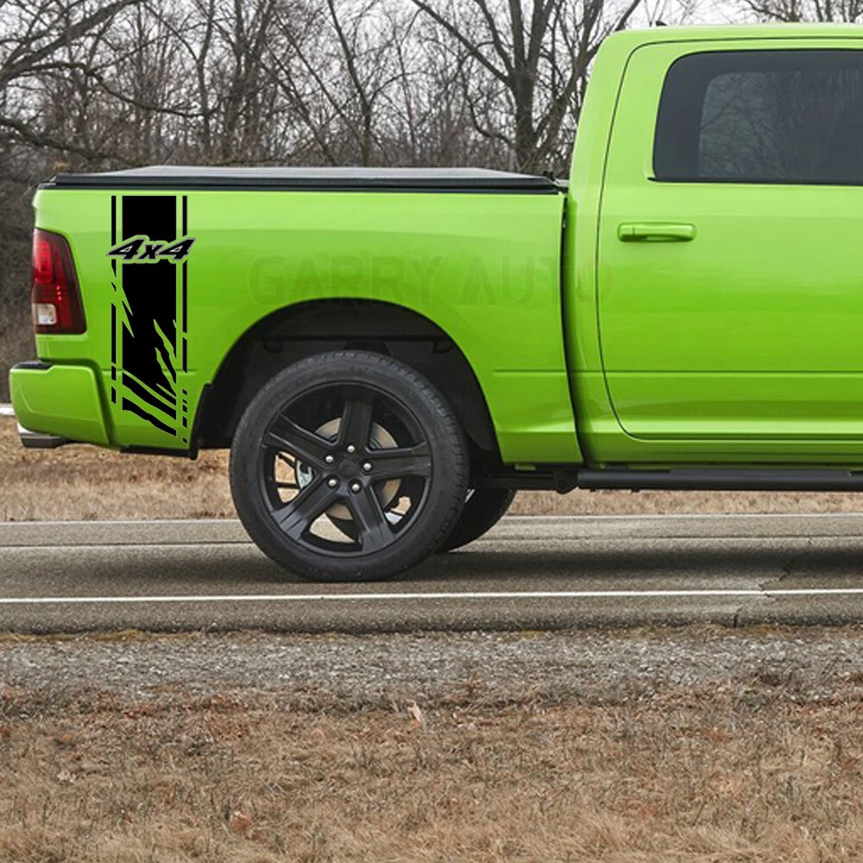 Black 4X4 Vertical stripes Decal Vinyl Sticker For Ford F-150 F-250 Super Duty — 第 4/4 张图片