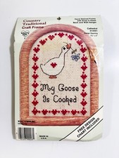 Country Traditional Craft Frame  Cathedral-My Goose Is Cooked  NEW